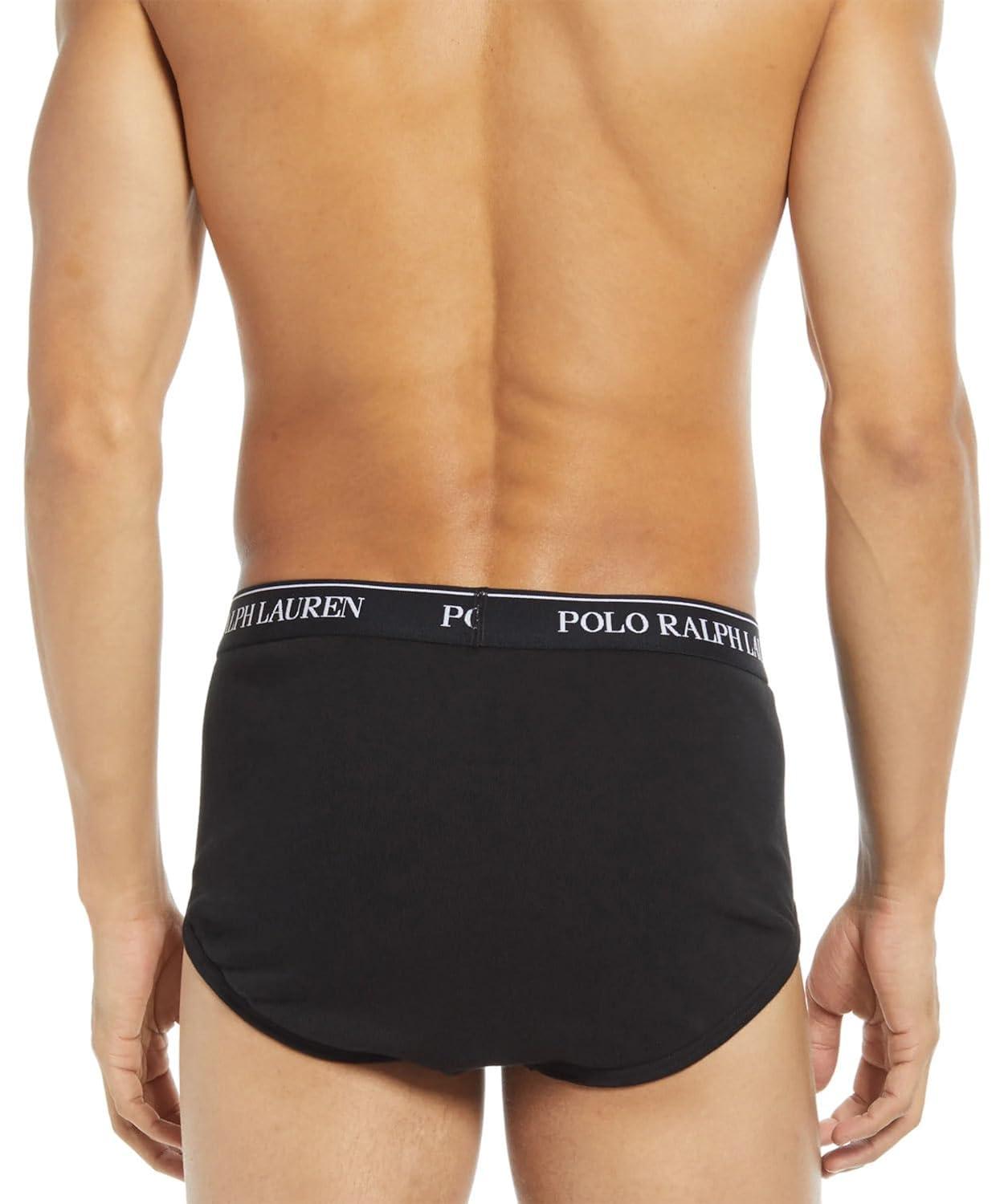 Large Black Cotton Regular Fit Briefs