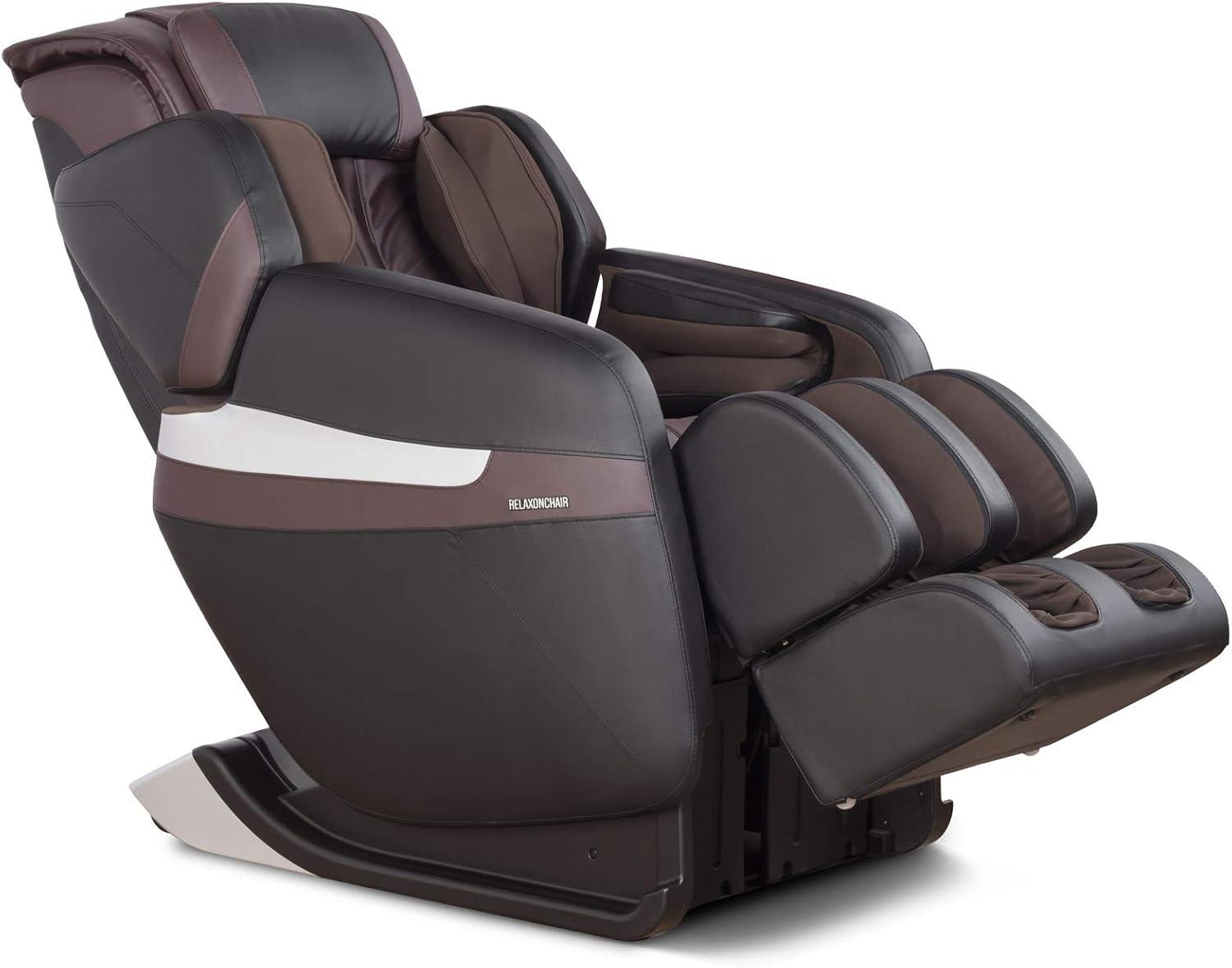 RELAXONCHAIR [MK-CLASSIC] Full Body Zero Gravity Shiatsu Massage Chair with Built-In Heat and Air Massage System, Brown