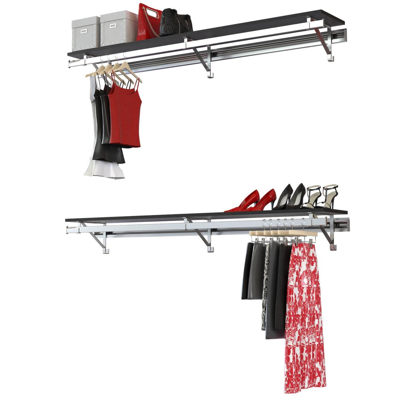 Arrange a Space Double Shelf-Hang Closet System
