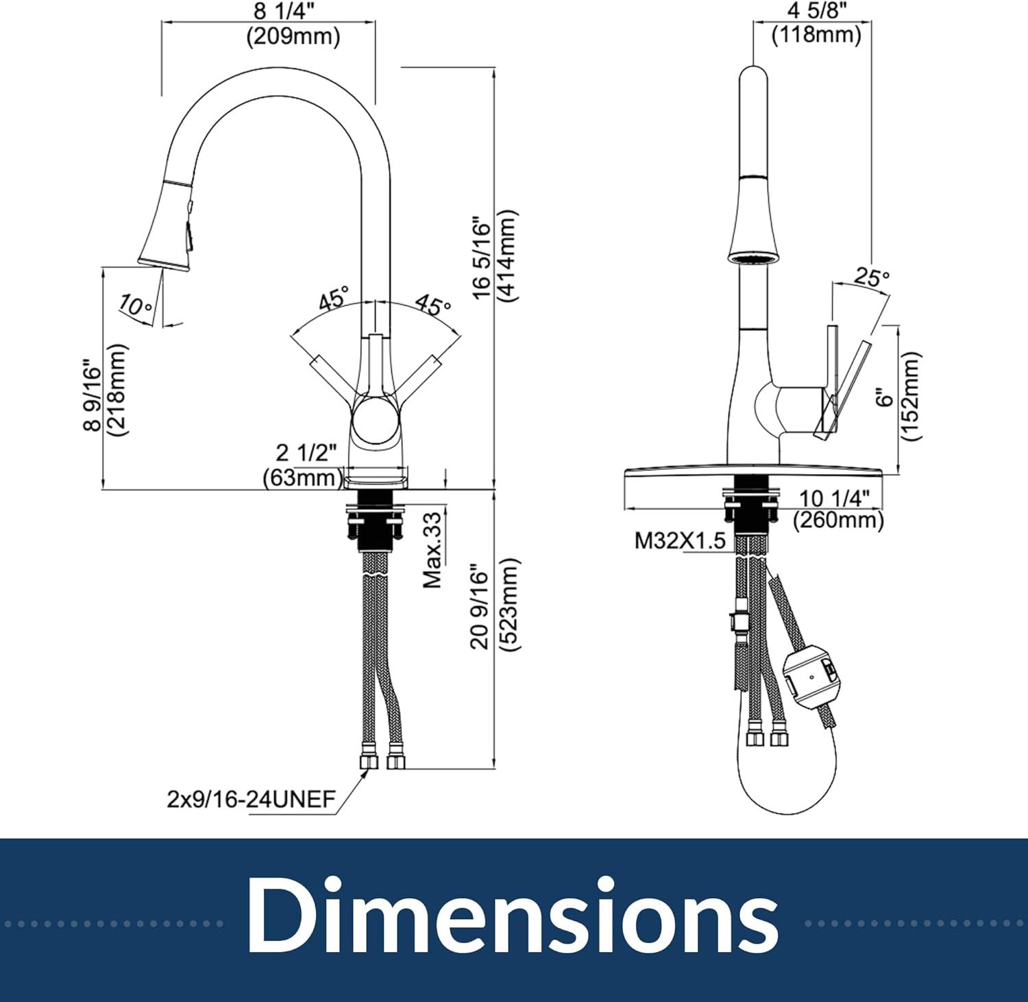 Classic Series Single-Handle Standard Kitchen Faucet in Brushed Nickel