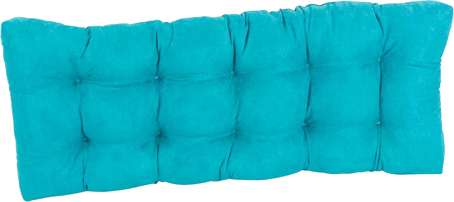 Blazing Needles 46-inch by 19-inch Tufted Solid Microsuede Bench Cushion