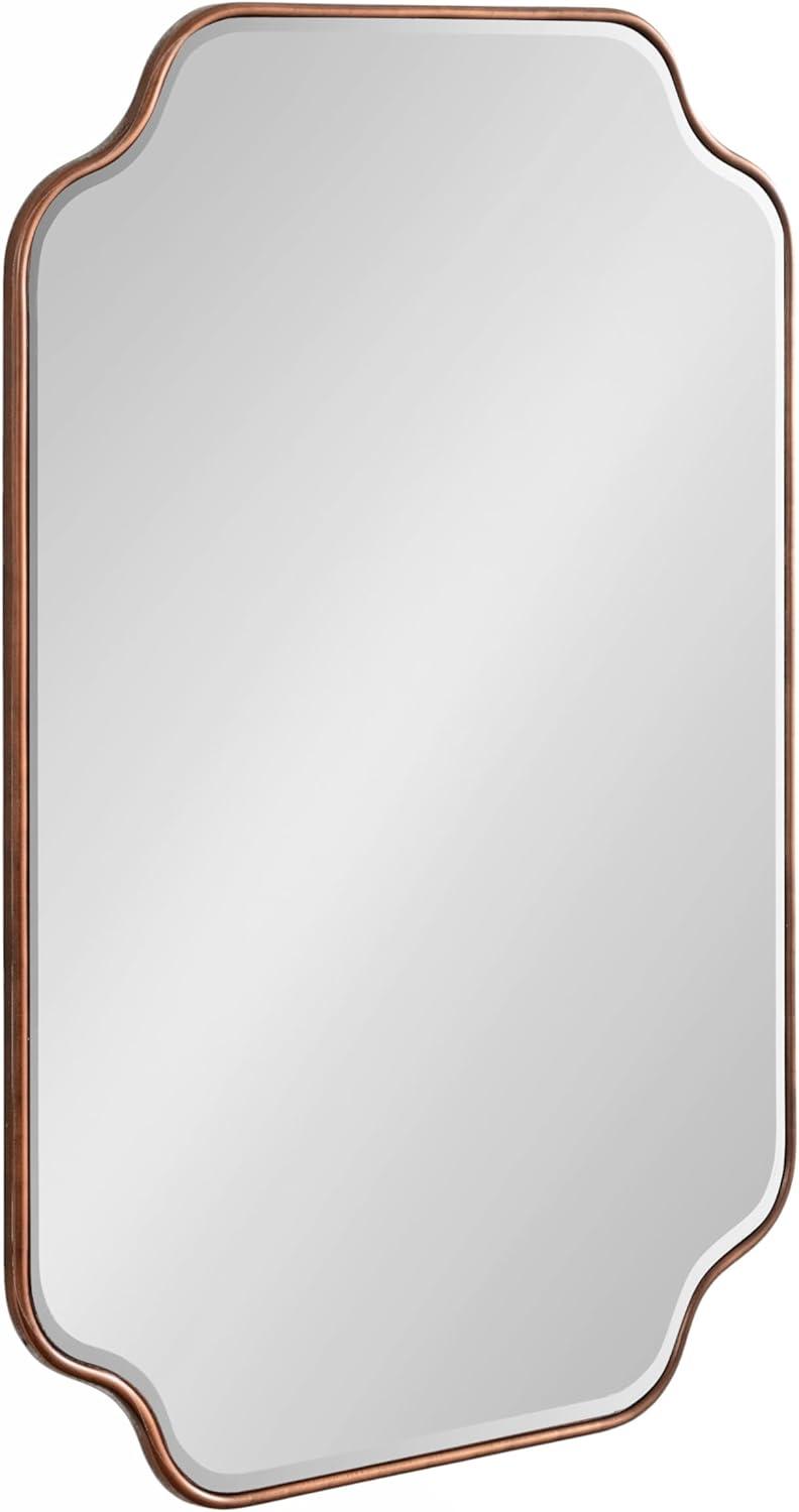 Kate & Laurel All Things Decor 24"x36" Plumley Framed Wall Mirror Bronze