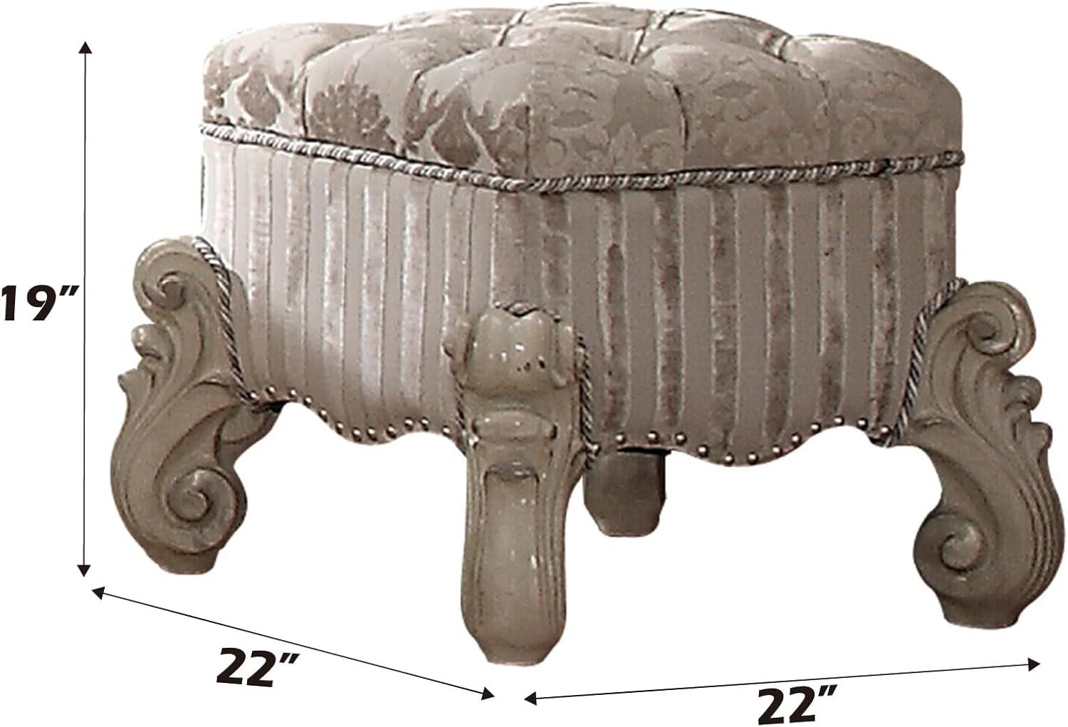 Batisa Solid Wood Accent Stool