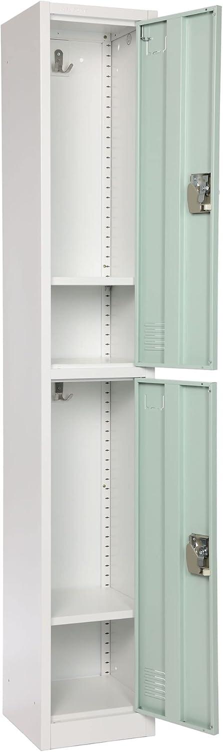 AdirOffice 12'' Wide Steel 2-Tier School and Gym Locker
