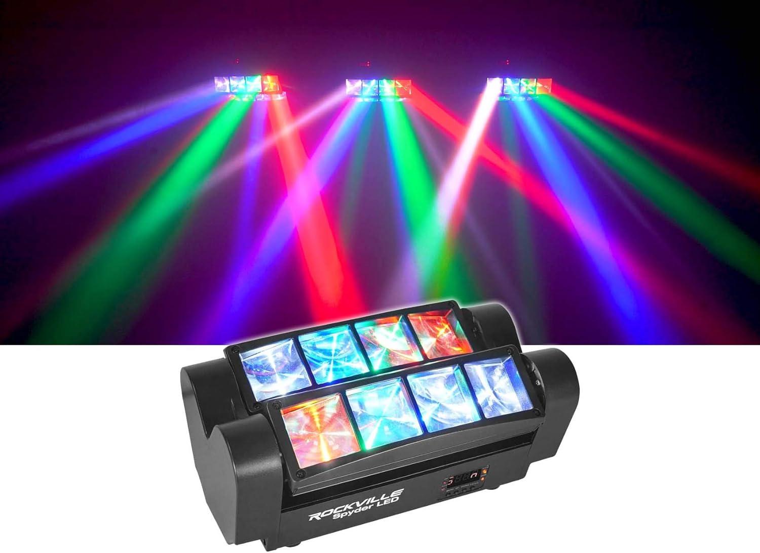 Spyder LED 8-Beam Moving Head Light Fixture