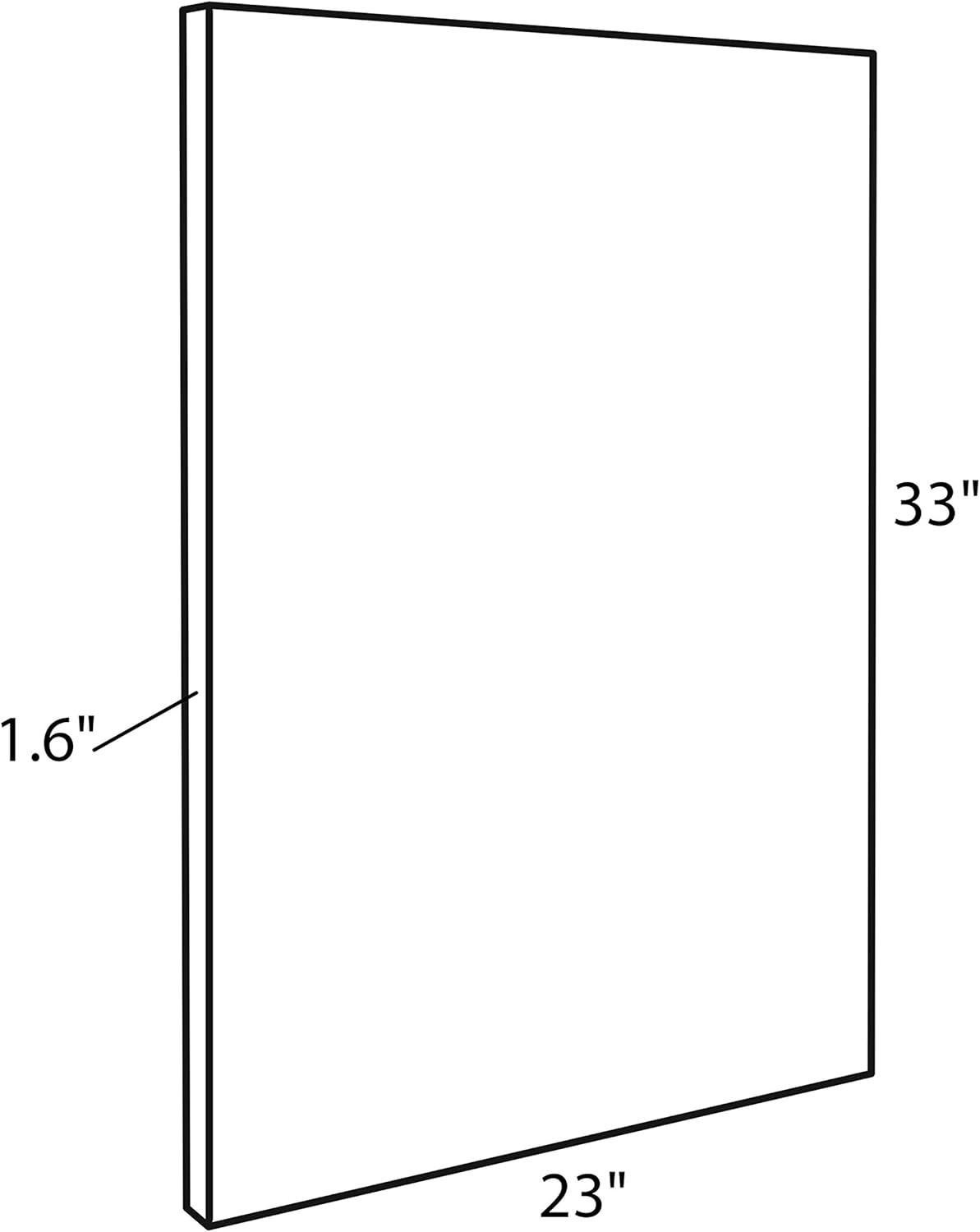 23" x 33" Sylvie Baby Goat Framed Canvas by Simon Te Tai Gold - Kate & Laurel All Things Decor: Modern Style, Plastic Frame