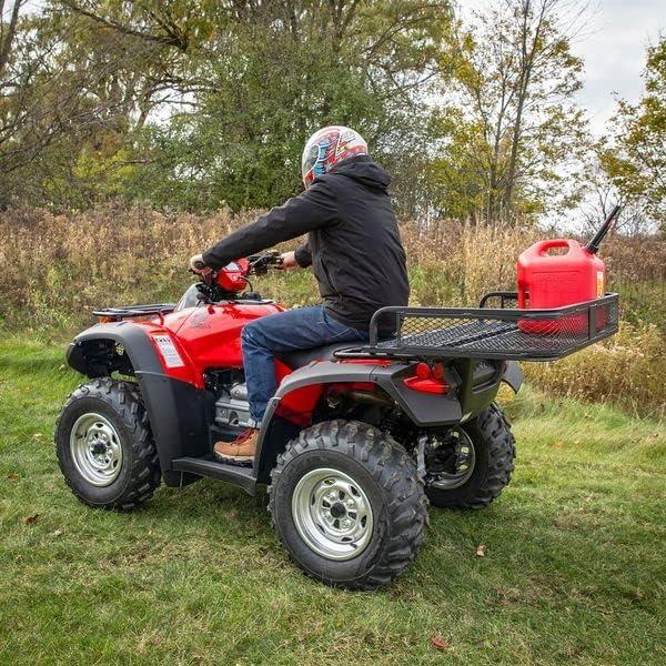 Black Widow Universal Deluxe Steel Mesh ATV Rear Rack Basket