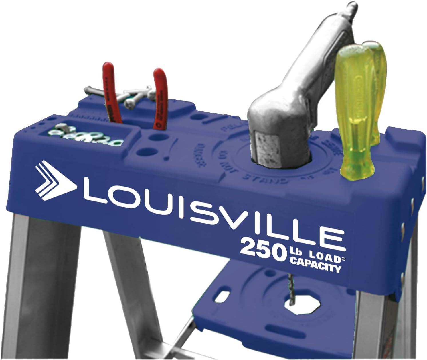 Louisville Ladder 10 ft. Aluminum Step Ladder with 250 lbs. Load Capacity Type I Duty Rating