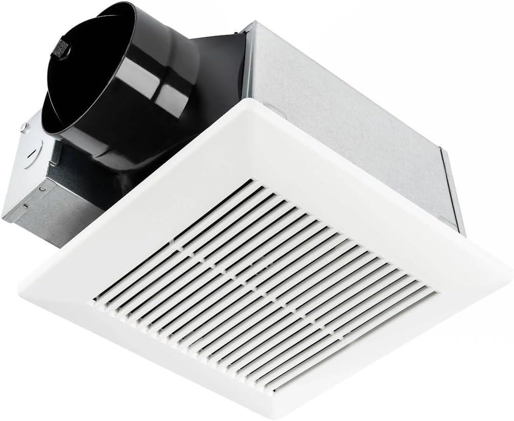 White Plastic Ceiling Mount Energy Star Exhaust Fan