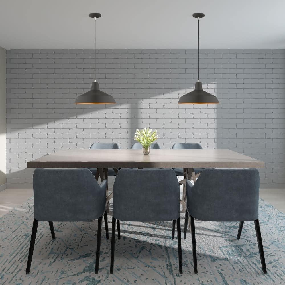 Livex Lighting Metal Shade 1 - Light Chandelier in  Brushed Aluminum
