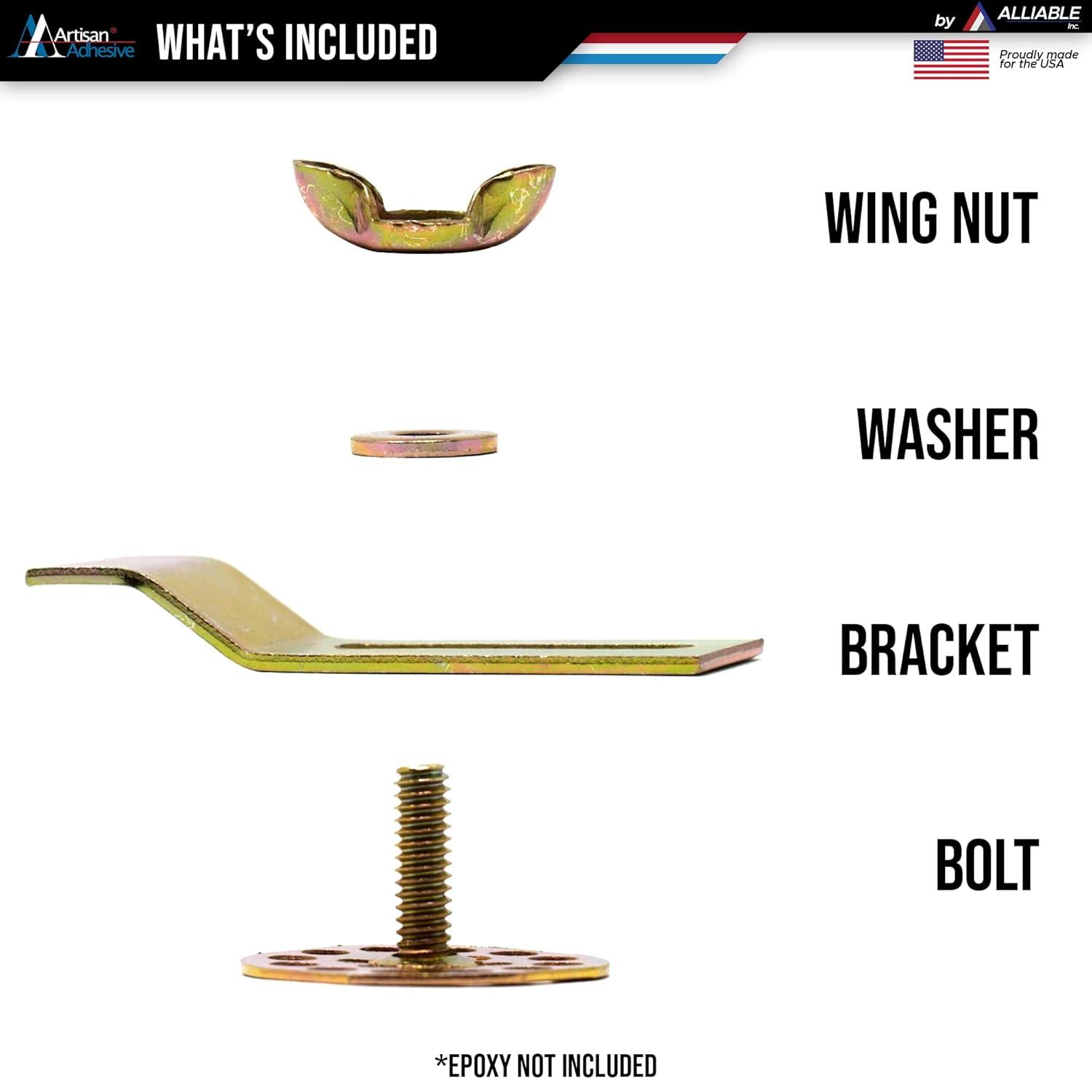 PREMIUM Sink Clips-10 Pack Kit, Undermount Sink Clips, Sink Brackets, Bathroom Sink Clips, Kitchen Sink Clips, Epoxy Sink Clips, Sink Clip, Heavy Duty Sink Clips