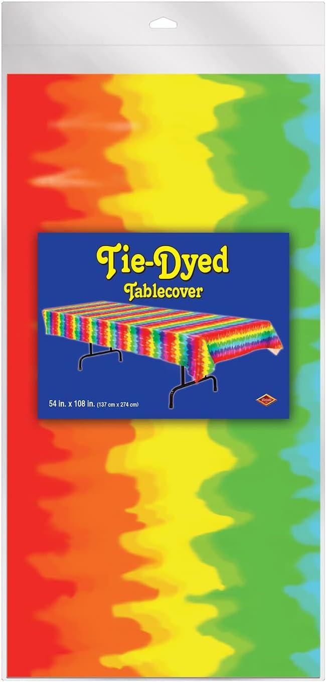 Beistle Tie-Dyed Tablecover; 54" x 108" 2/Pack 57934