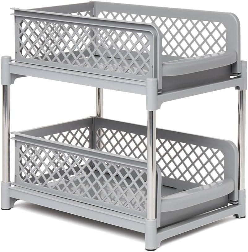 The Lakeside Collection 2-Tier Sliding Cabinet Baskets