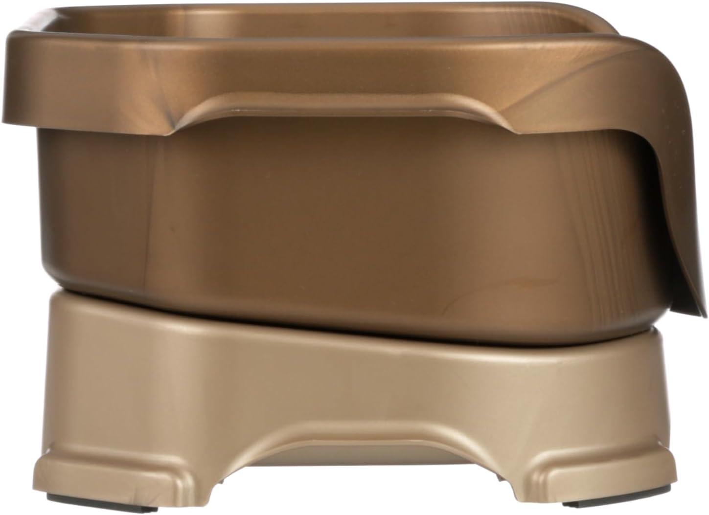 Neater Pets Neater Feeder Deluxe Mess-Proof Elevated Food & Water Bowls for Small Dogs, Bronze