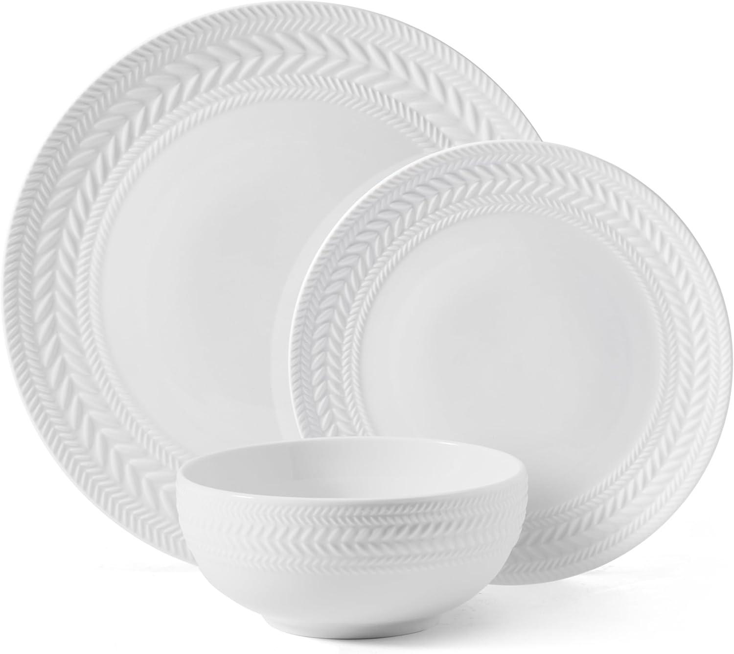 Pfaltzgraff Pfaltzgraff Josephine 24-Piece Porcelain Dinnerware Set, Service for 8