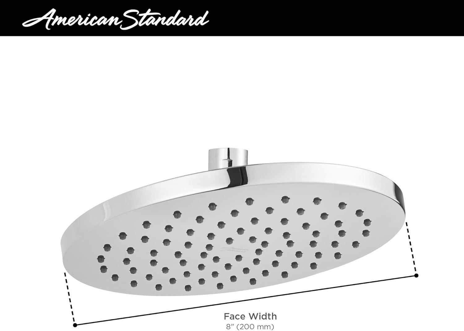 American Standard 1-Spray 1 in. Single Wall Mount Handheld Shower Head in Polished Chrome