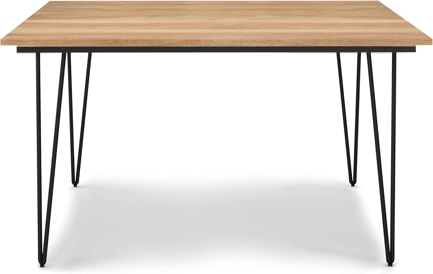Simpli Home Hunter 54-inch Square Dining Table in Natural