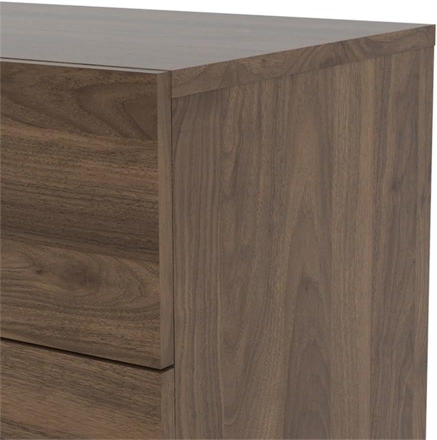 Tvilum Loft 8 Drawer Double Dresser for Adults, Walnut