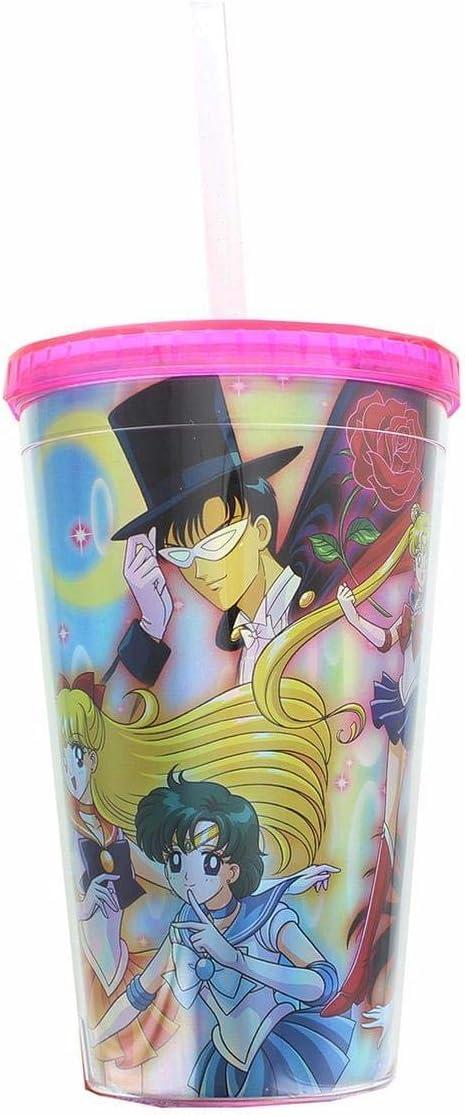 Sailor Moon Holographic Foil 16oz Carnival Cup with Straw & Lid