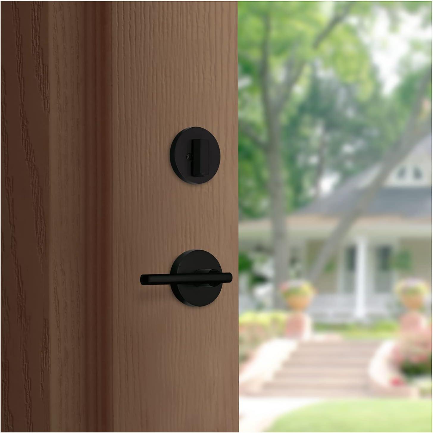 Haven Handleset with Deadbolt and Door and Thor Rosette