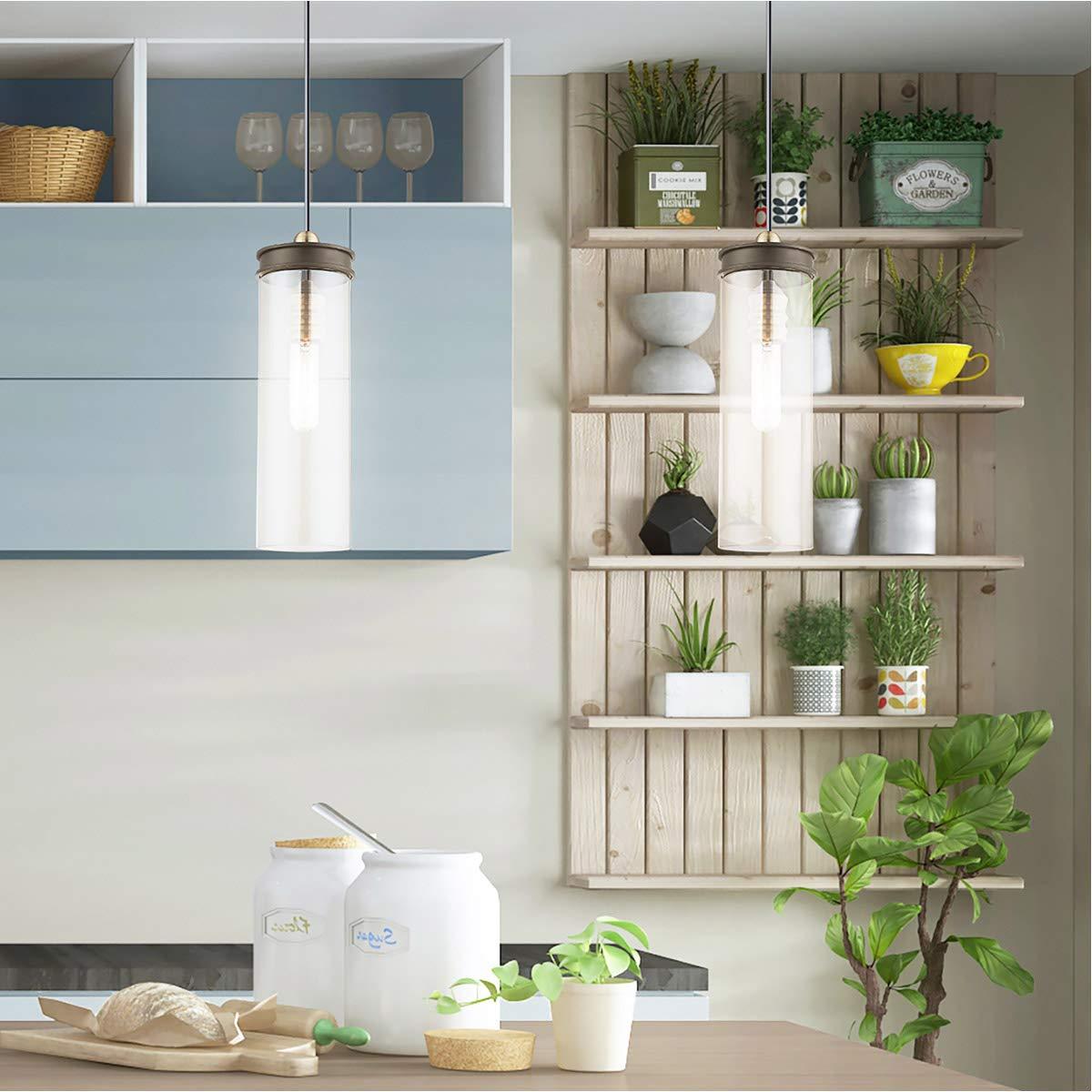 Livex Lighting Art Glass 1 - Light Pendant in  Bronze