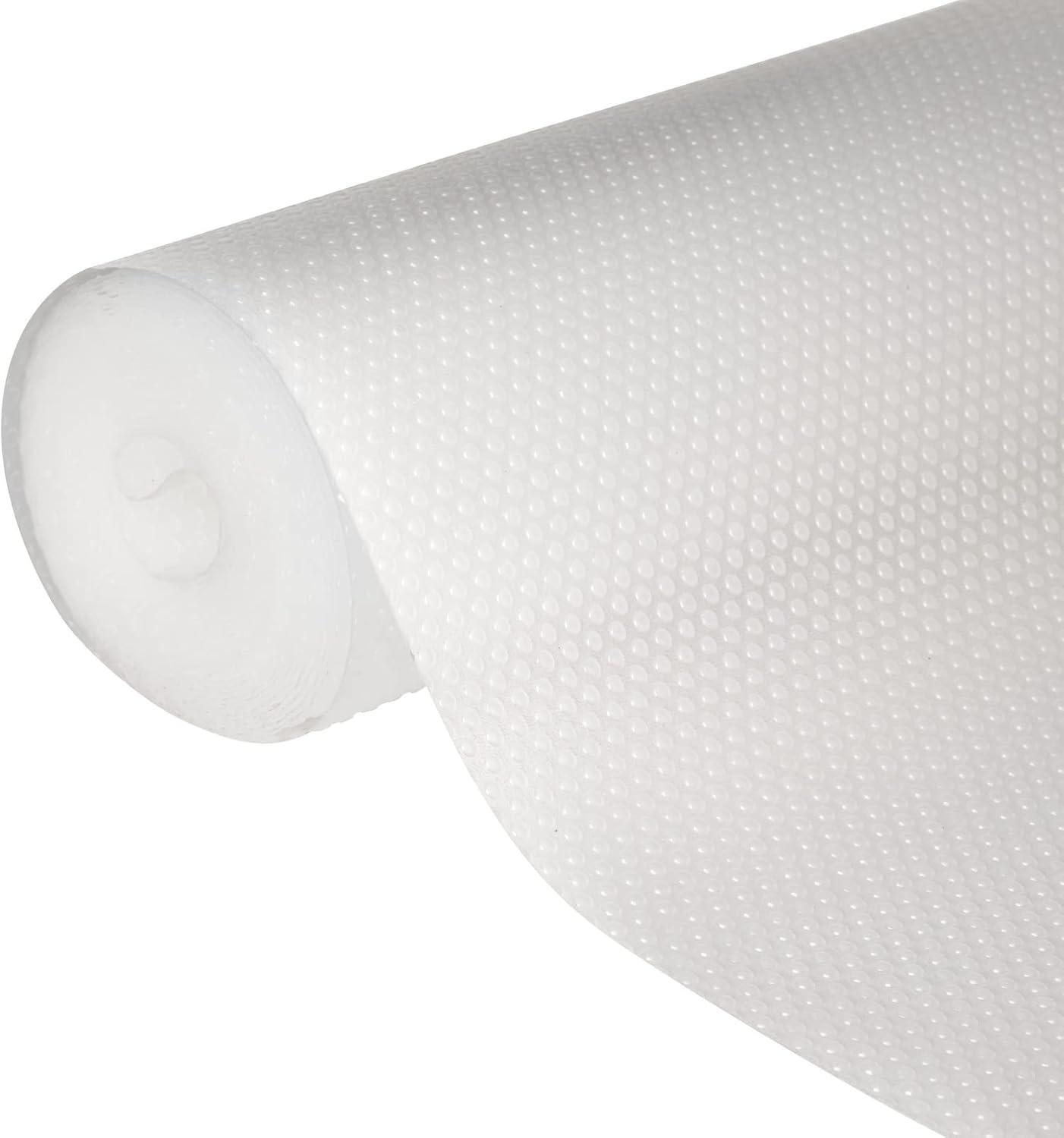 Stockroom Plus Clear Plastic Shelf Liner, Non-Adhesive Drawer Liner Roll for Kitchen Cabinets, Fridge, Pantry, 12 in x 20 Ft