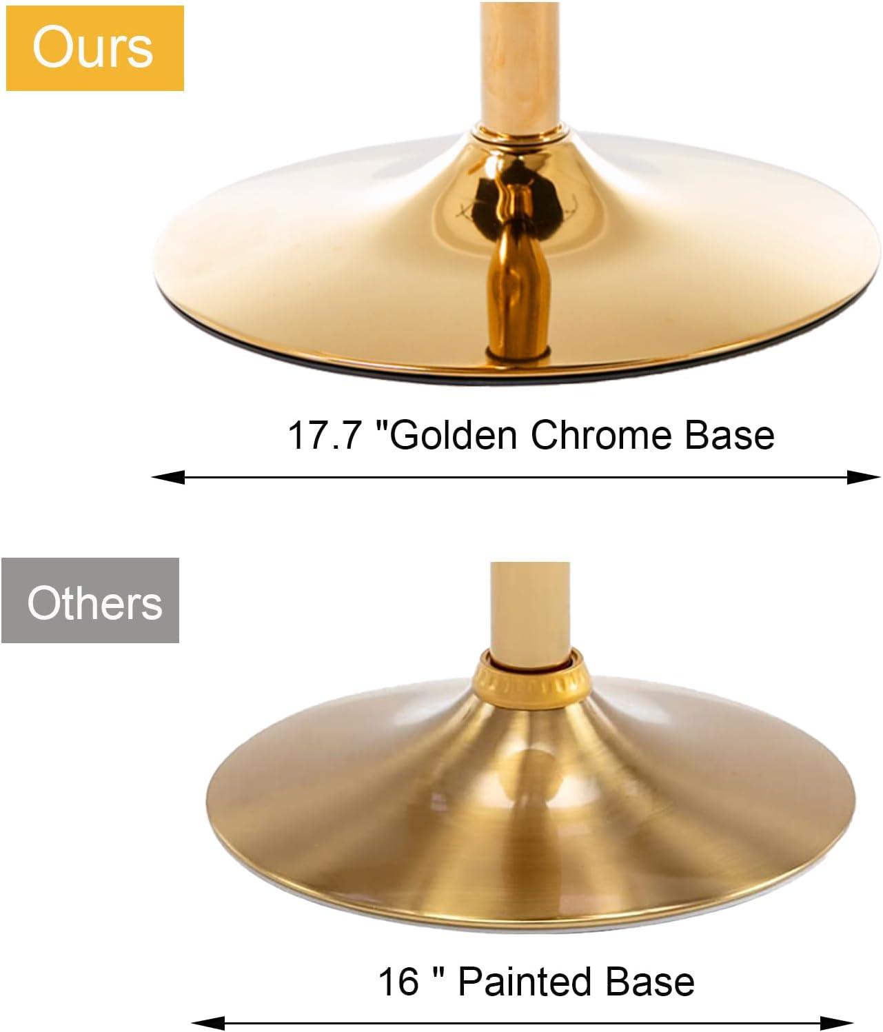 Bar Stools Set of 2, Swivel Barstools with Nailheads Trim, Velvet Button Tufted Back and Golden Footrest, Adjustable Counter Height Bar Stools for Kitchen Counter,Home Bar,Pub, Beige