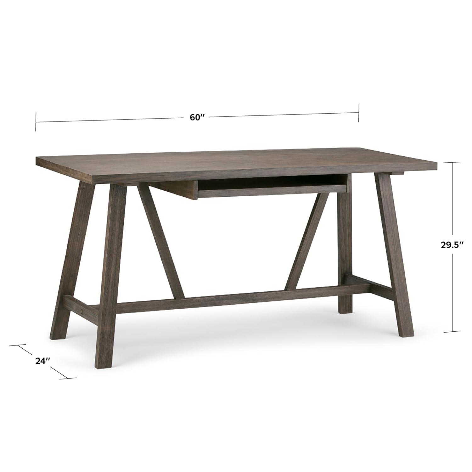 Simpli Home Dylan Solid Wood Desk