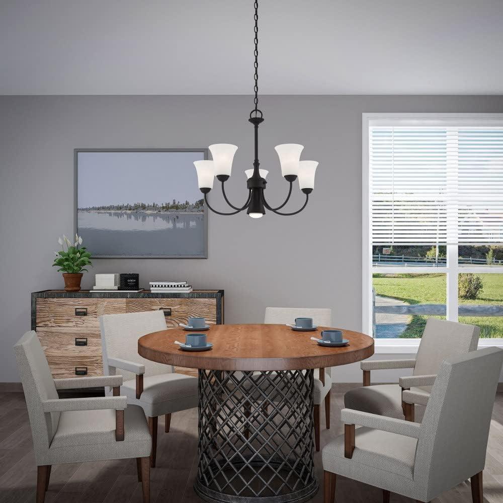 Livex Lighting Ridgedale 5 - Light Chandelier in  Black