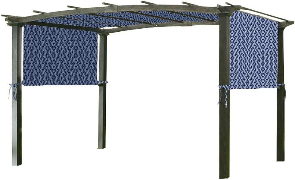 Garden Winds Universal Replacement Canopy Top Cover for Pergola Structures - Standard 350 - Midnight Trellis