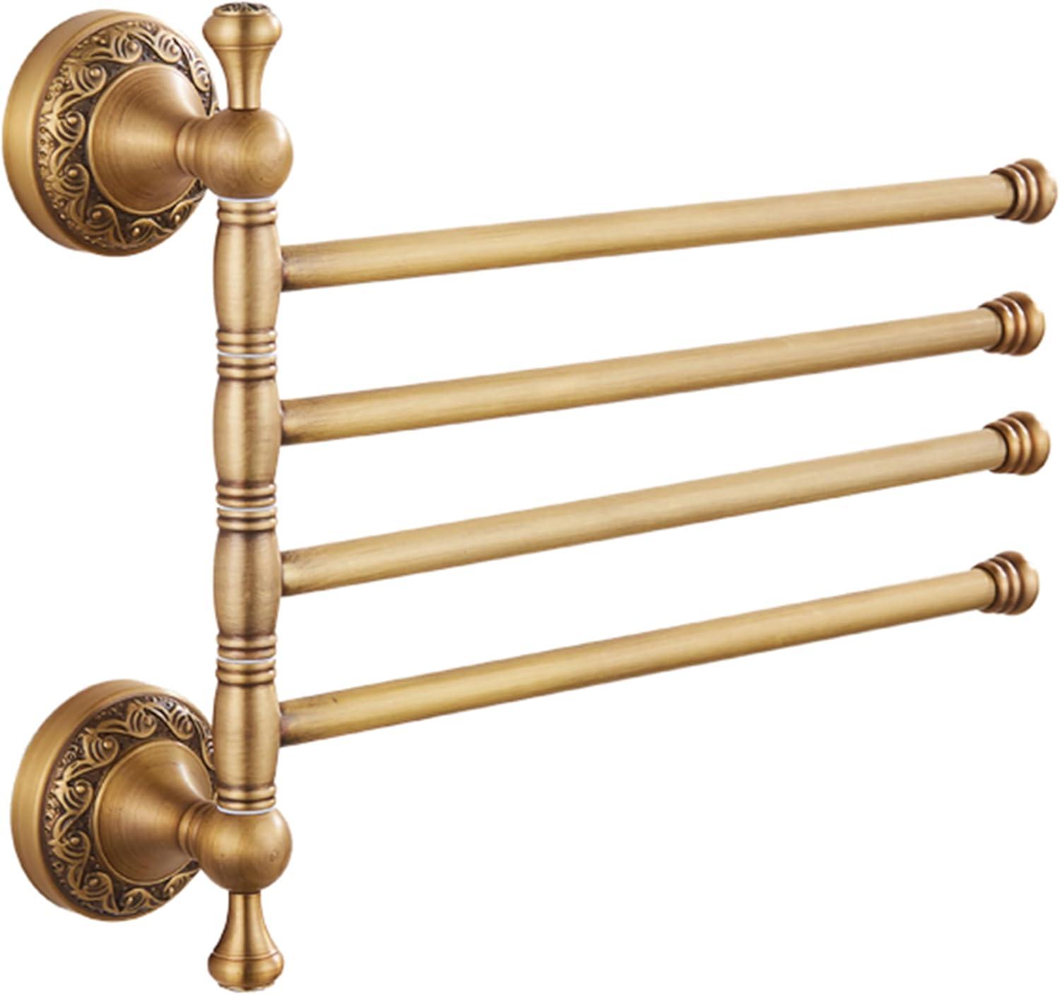 Bronze Folding 4-Arm Towel Rack