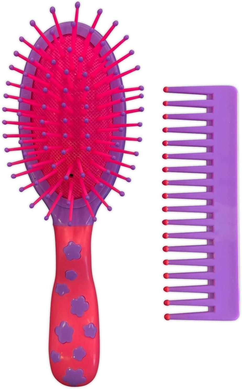 Assorted Color Kids Brush and Comb Set