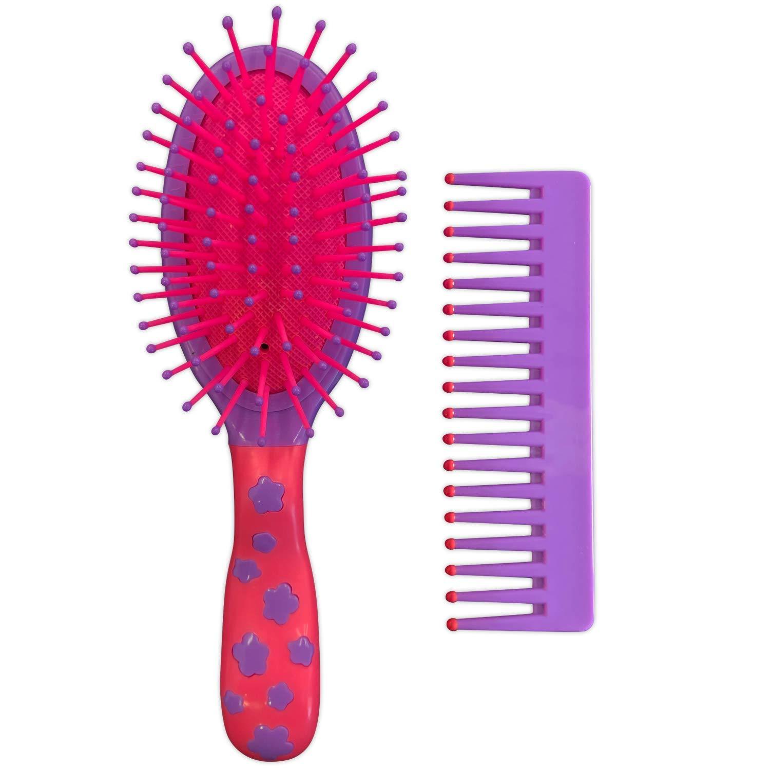 Assorted Color Kids Brush and Comb Set