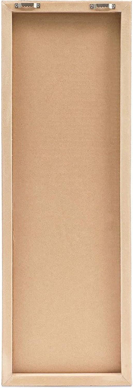 Juvale 2 Pack Frameless Bulletin Cork Board with Leaf Printing, Home Decoration (7.9 x 23.6 x 0.8 in)
