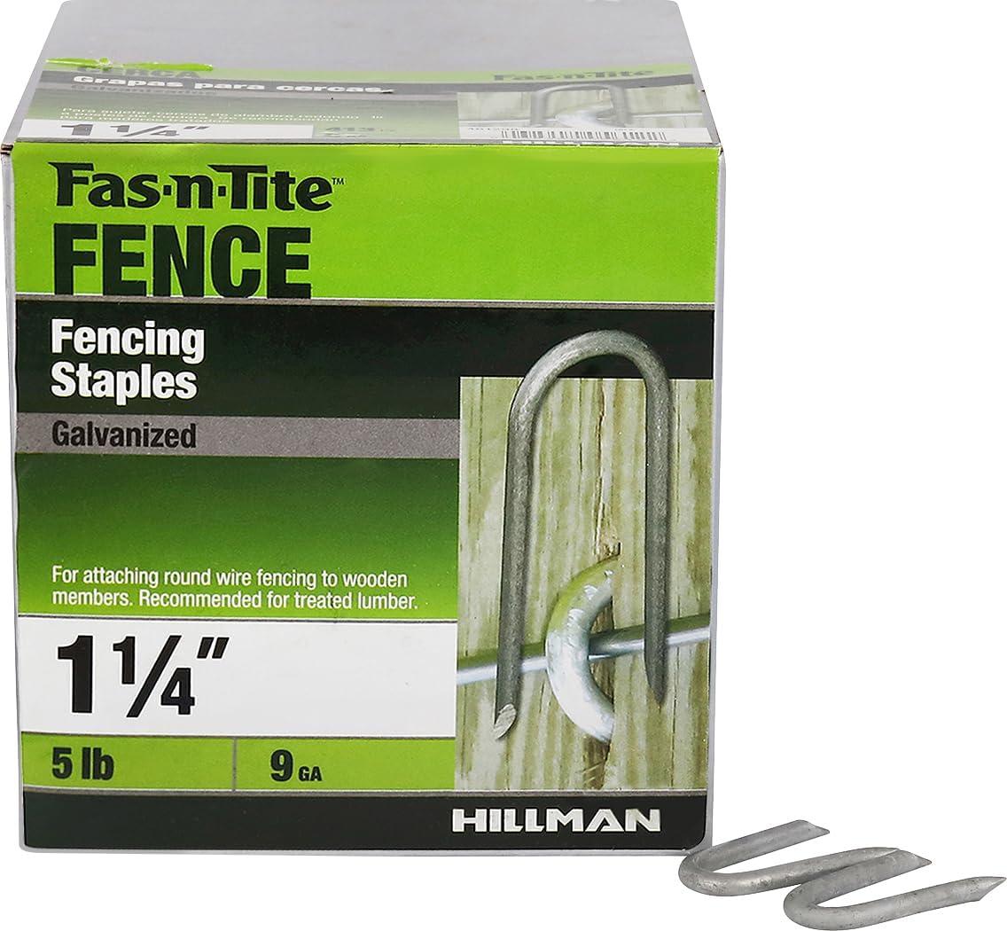 Hillman Fasteners 461298 1.25 in. Hot Dipped Galvanized Fence Staple