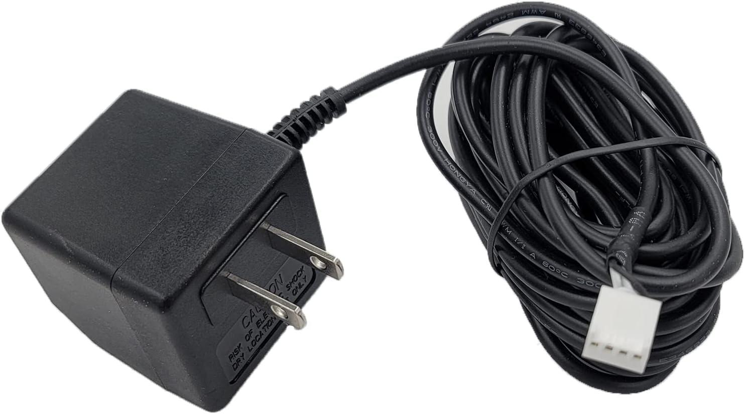 Black 15V DC Wall Mount Power Adapter