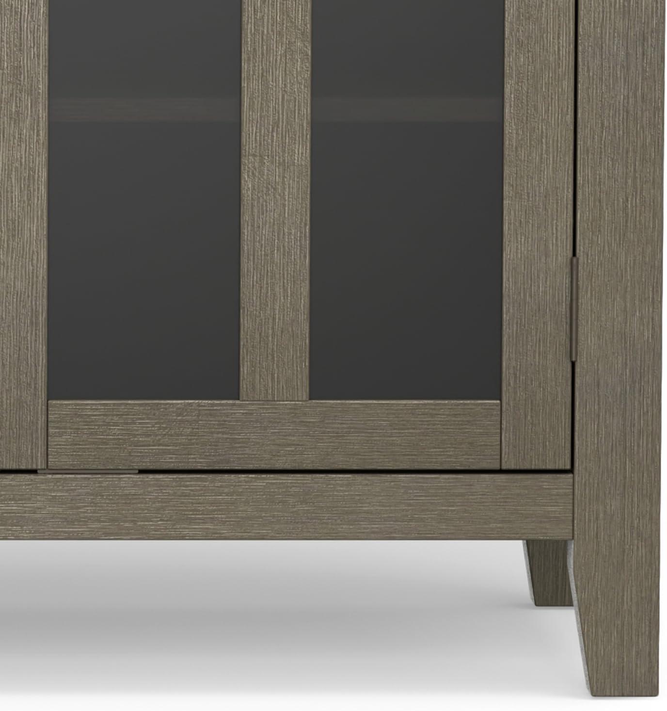 Artisan Wood 53" Transitional TV Media Stand in Farmhouse Gray For TVs up to 60"