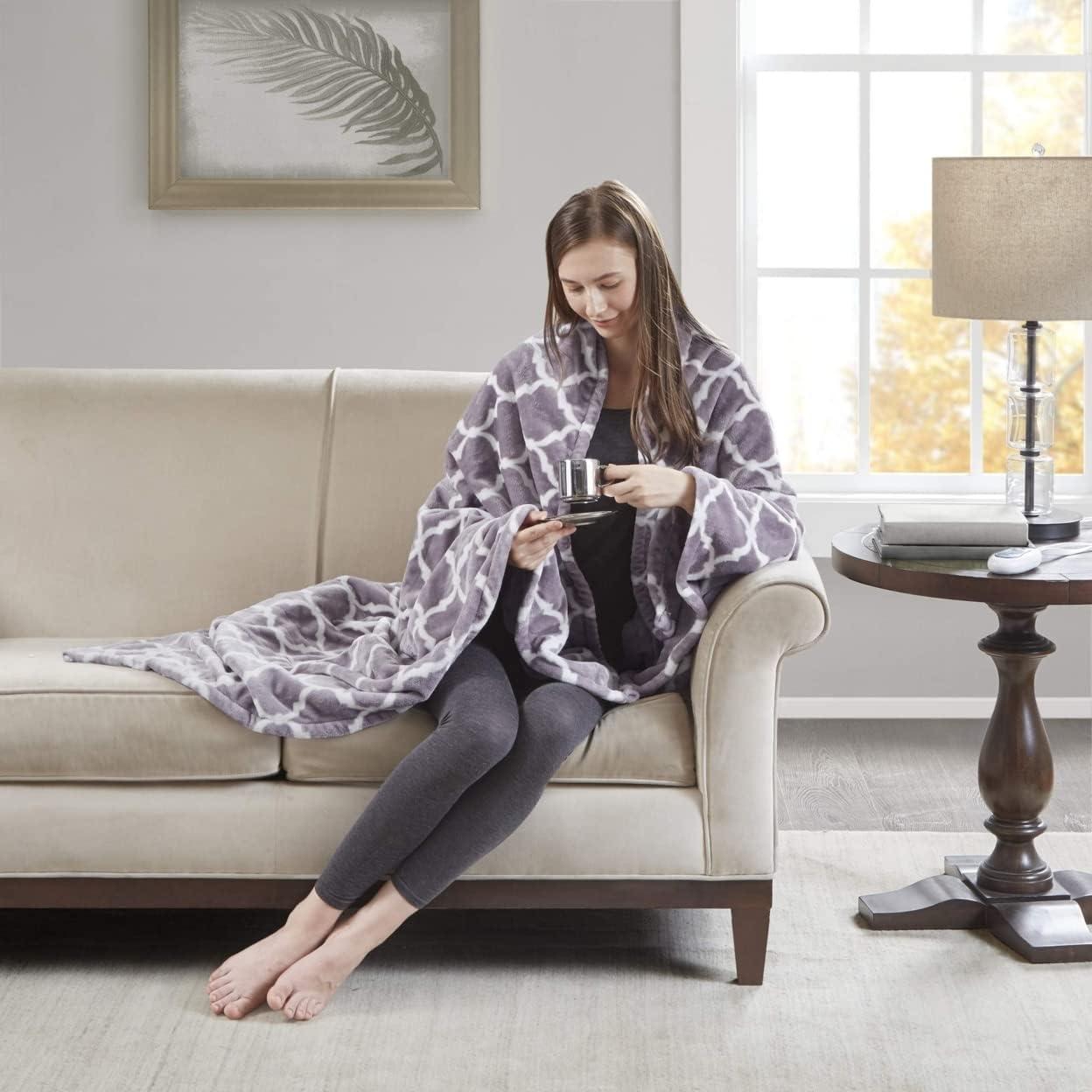 Beautyrest Beautyrest Heated Ogee Oversized Throw