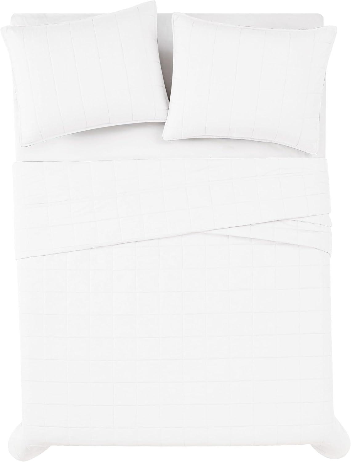 London Fog London Fog Garment Wash Solid Quilt Set