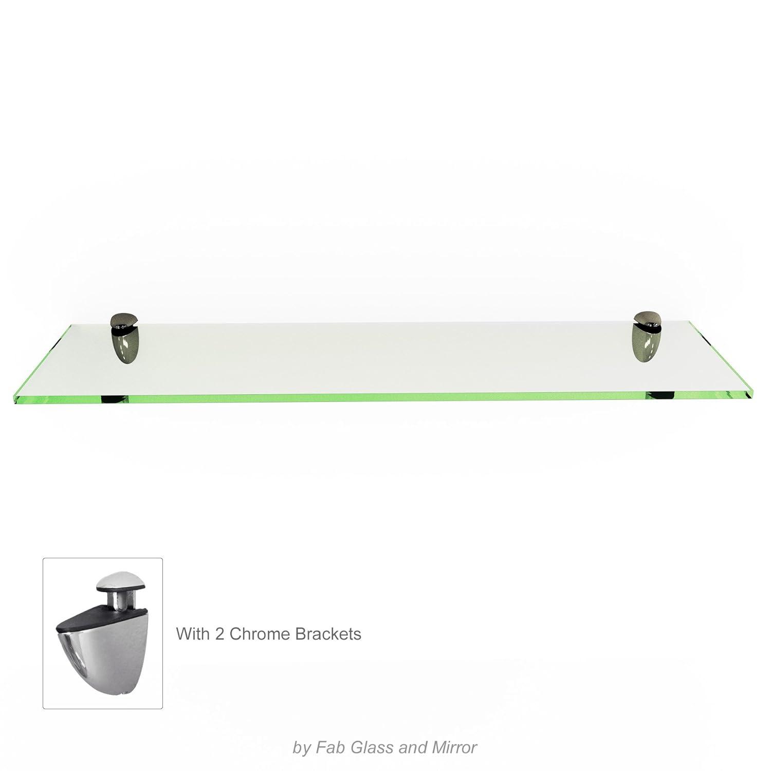 Latitude Run® Glass Accent Shelf with Adjustable Shelves