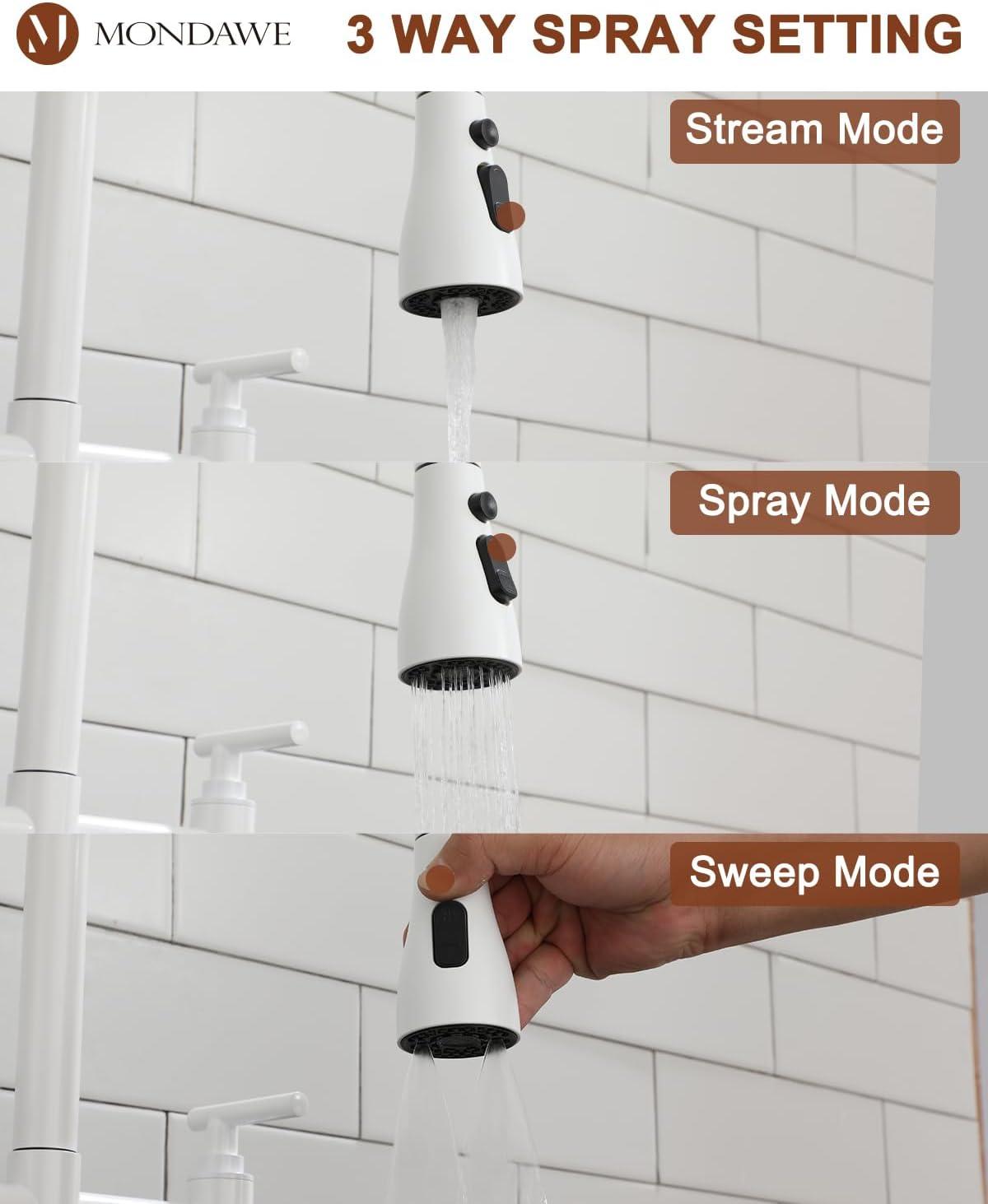 Mondawe Pull Down Kitchen Faucet