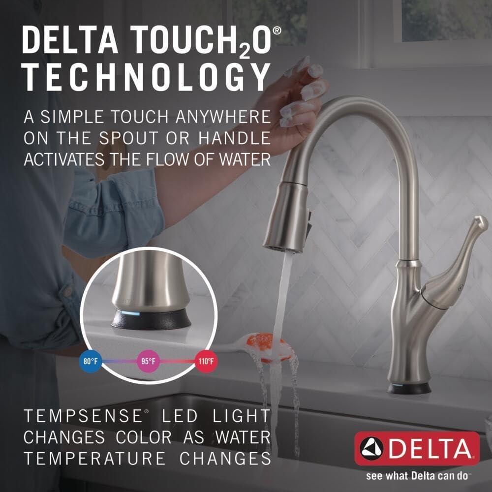 Ophelia Pull Down Sprayer Touch Kitchen Sink Faucet, Touch Control Kitchen Faucet