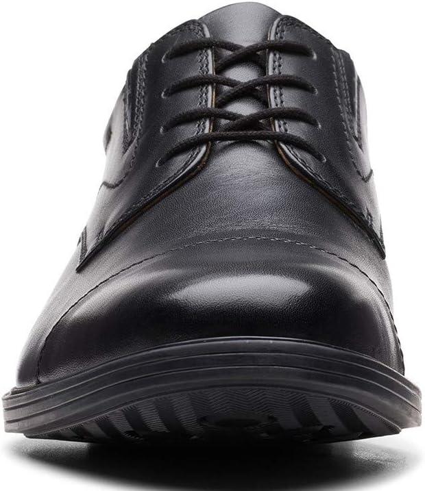 Whiddon Cap Men's Black Genuine Leather Lace-up Oxfords