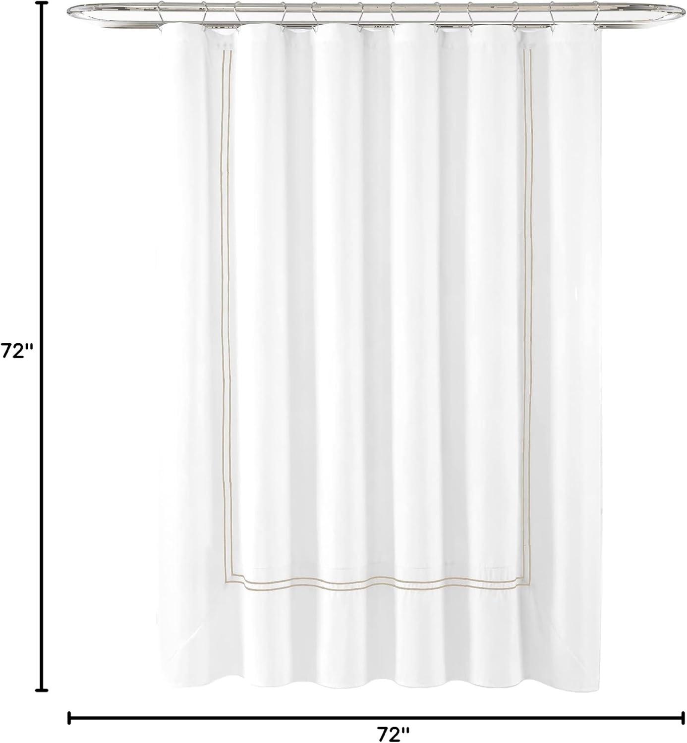 Lush Decor Geometric Shower Curtain