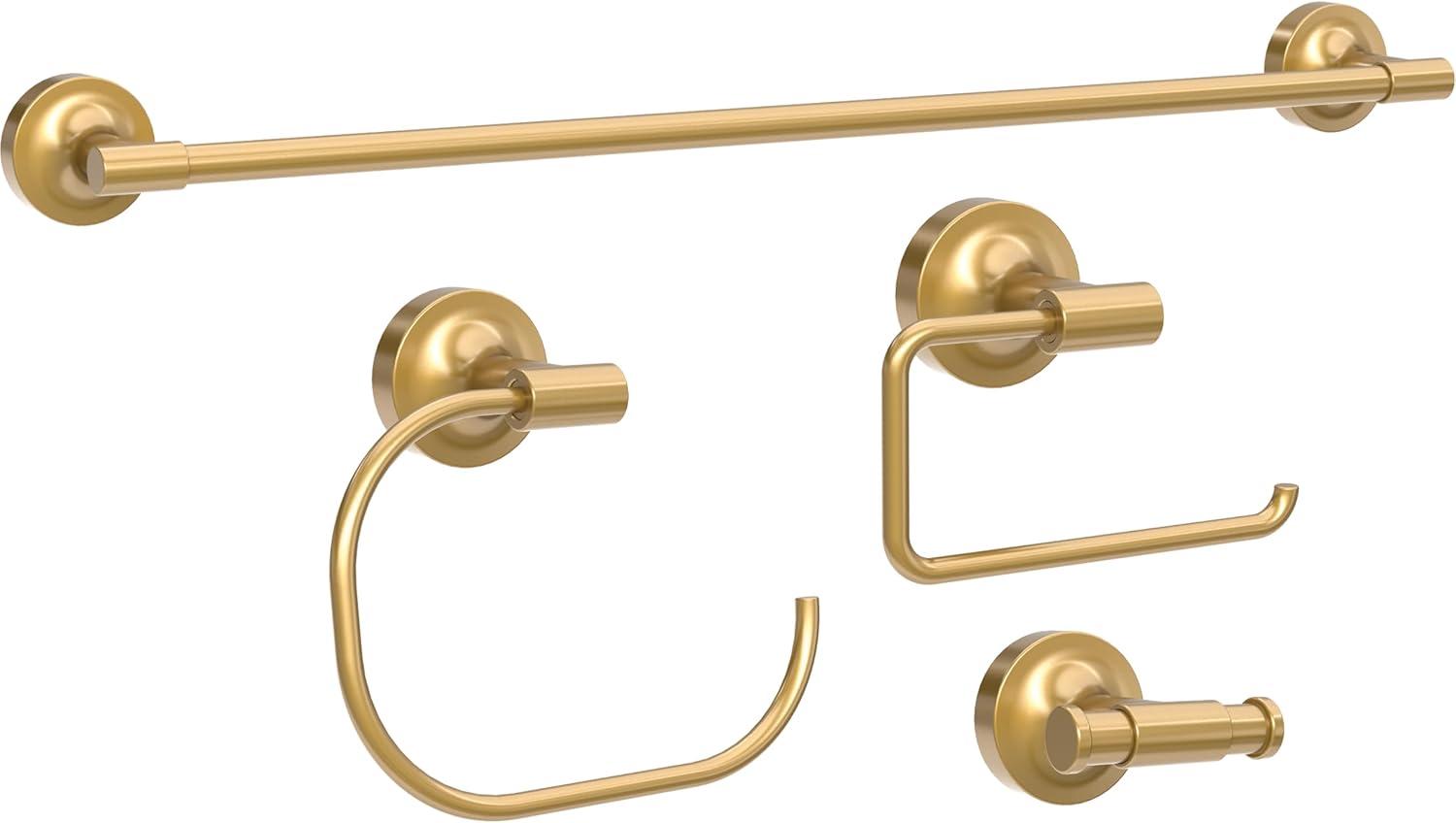 Voisin Satin Gold Wall Mount Toilet Paper Holder