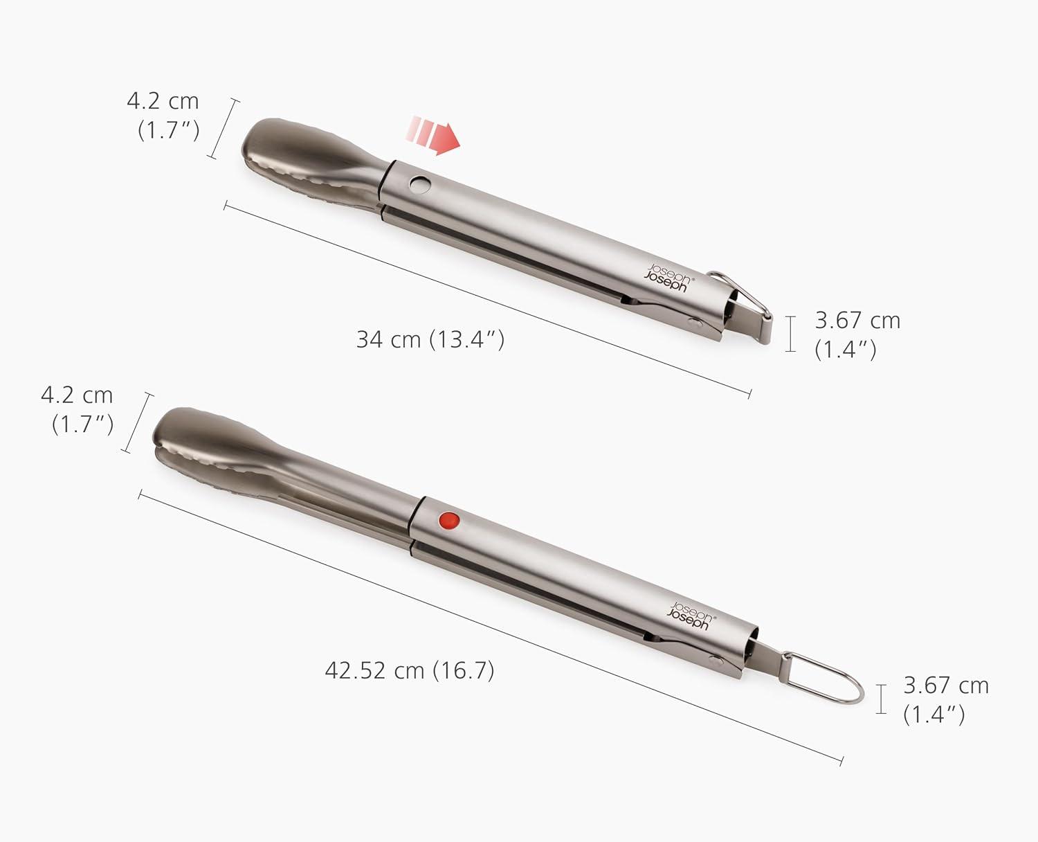 Joseph Joseph Joseph Joseph GrillOut BBQ Tongs with Retractable Head
