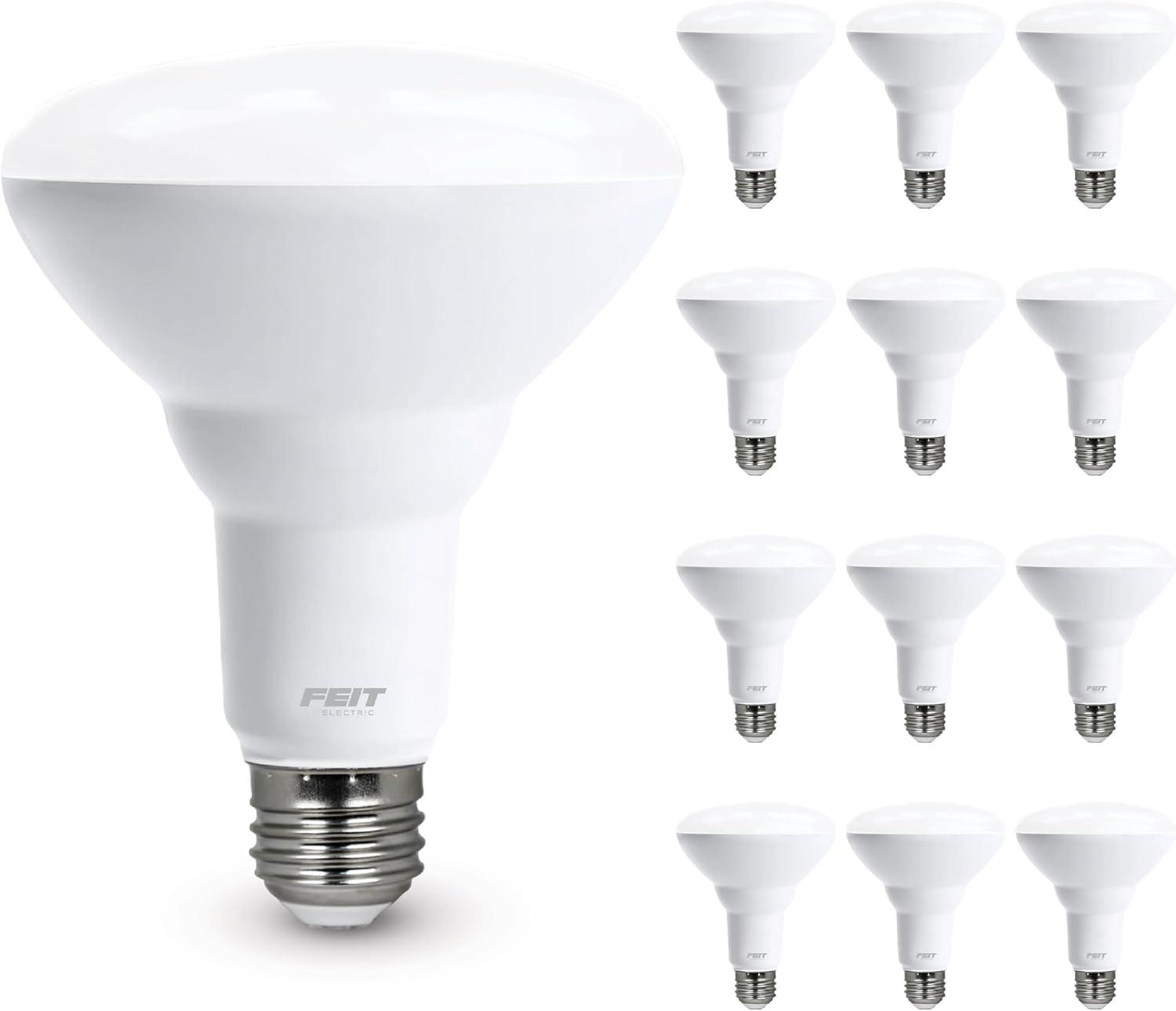 Feit Electric Enhance BR30 E26 (Medium) LED Bulb Soft White 65 Watt Equivalence 12 pk