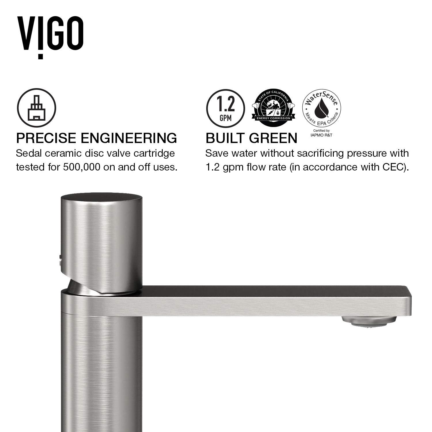 Gotham 12" H Single Handle Vessel Sink Bathroom Faucet