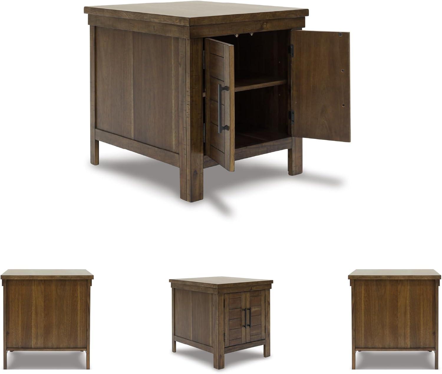 Signature Design by Ashley Casual Moriville End Table, Grayish Brown