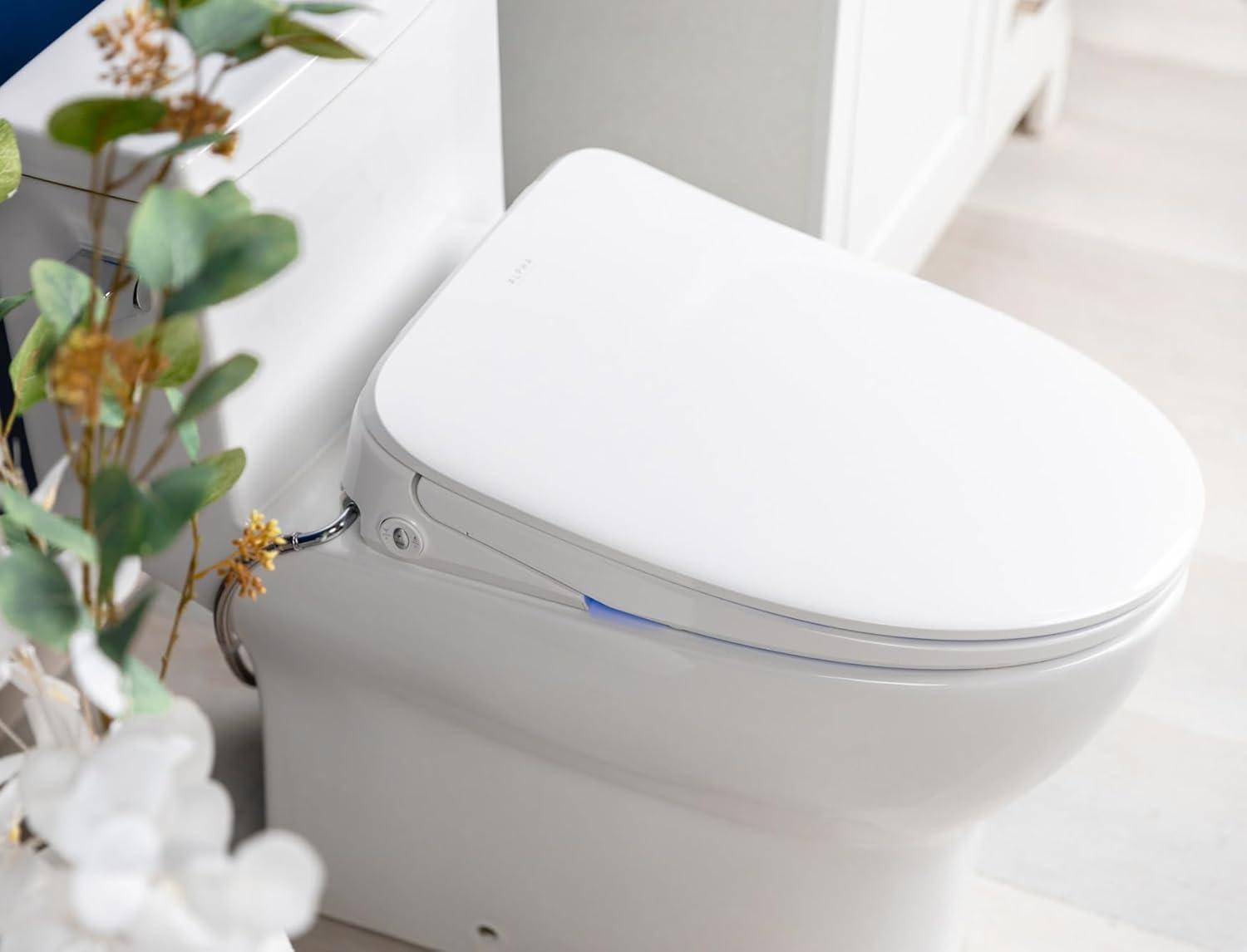 iX Pure Electric Bidet Seat for Round Toilets in White